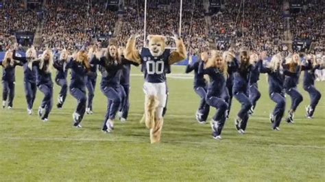 Movement of the brigham young mascot